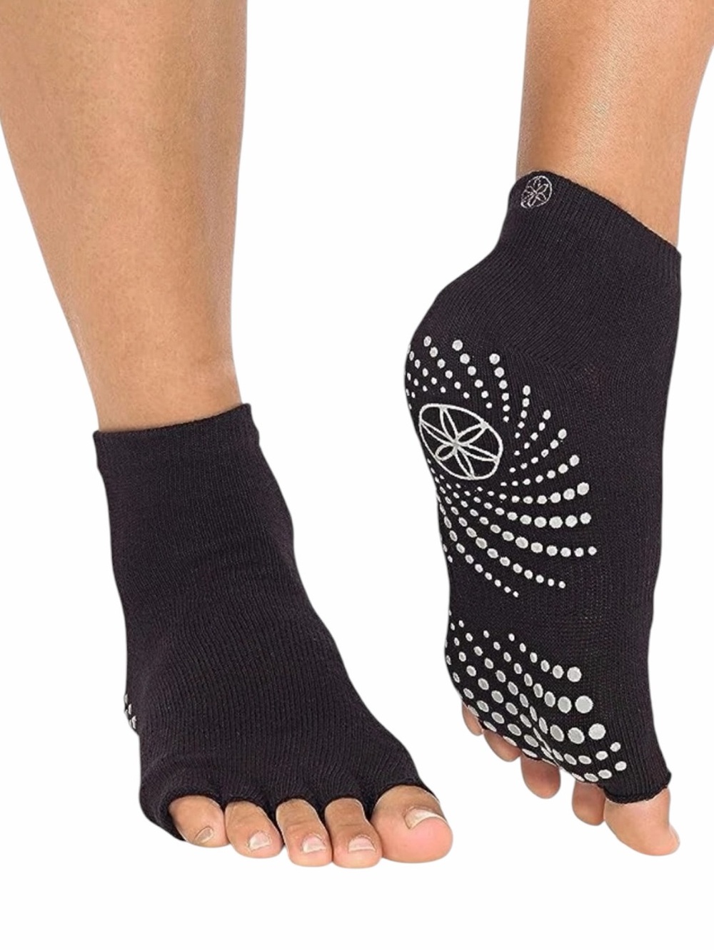 NEW 4 Pairs GAIAM Toeless Grip Socks